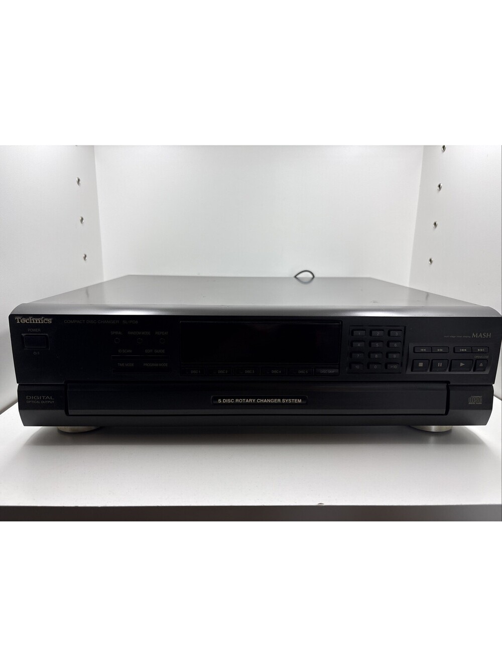 Technics SL-PD8 5 Disc Rotary CD Changer Compact Disc Player, Tested- No Remote